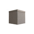 Stylish Fabric Storage Cube with Lid - Gray Soft Storage Organizer**