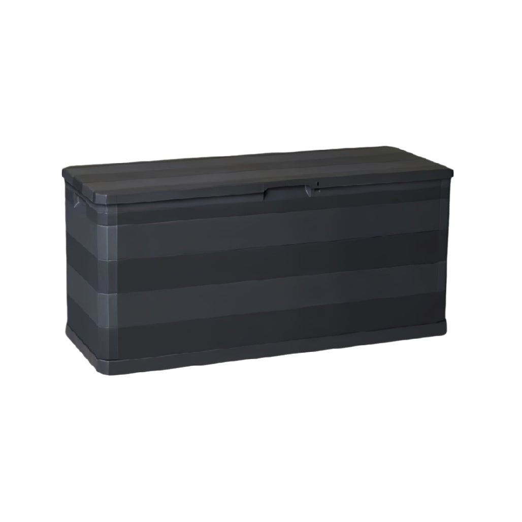 Durable Outdoor Storage Box - Weatherproof, Large Capacity, Black